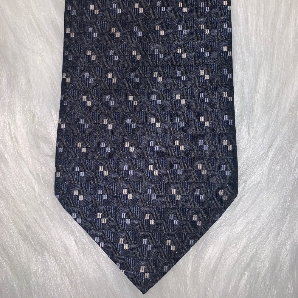 Luca di Marco blue polka dot tie C